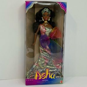 🆕 1995 Barbie Asha Doll Third Edition (African-American Collection)